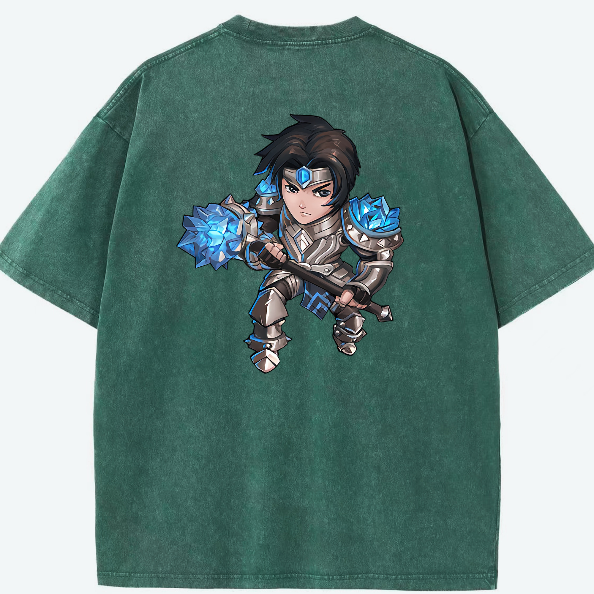 リーグ・オブ・レジェンド League of Legends LOL 綿100% ヴィンテージ風 半袖Tシャツ（背面プリント）